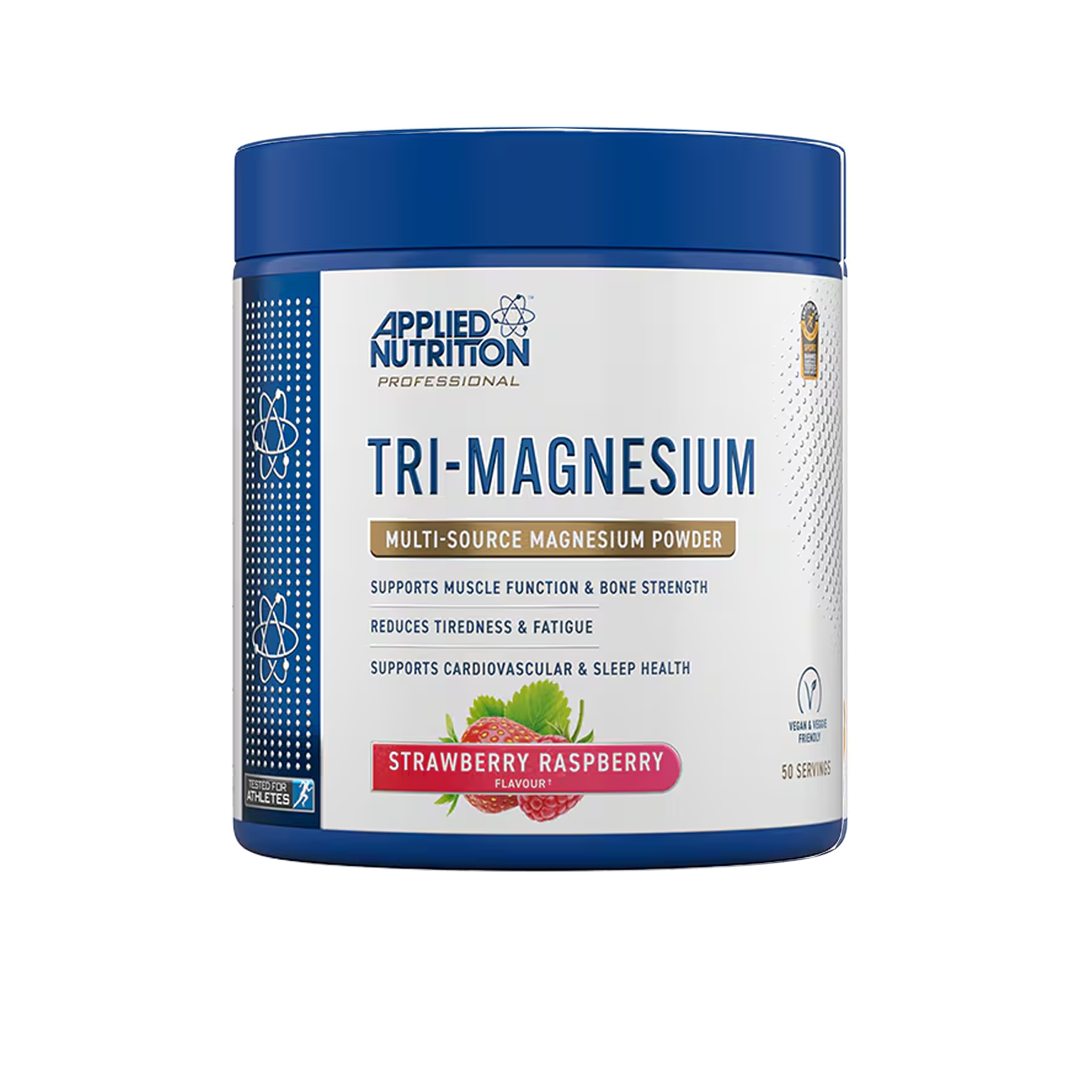 Applied Nutrition Tri-Magnesium Powder Strawberry Raspberry, 200g