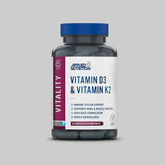 Applied Nutrition Vitamin D3 & K2, 60 Ct