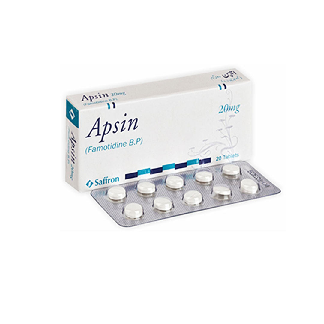 Saffron Apsin (Famotidine) 20mg, 20 Ct Online in Pakistan | Medicine ...