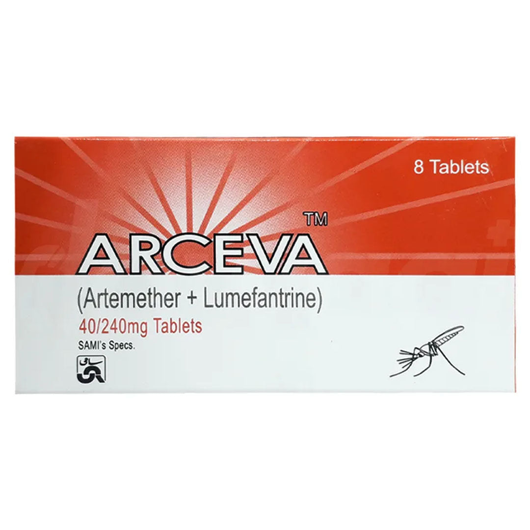 Arceva (Artemether+Lumefantrine) 40/240mg, 8 Ct - Sami Pharma