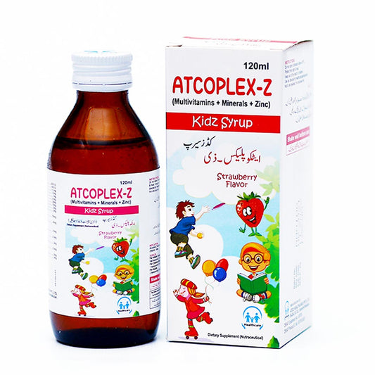 Atcoplex-Z Kidz Syrup, 120ml - ATCO