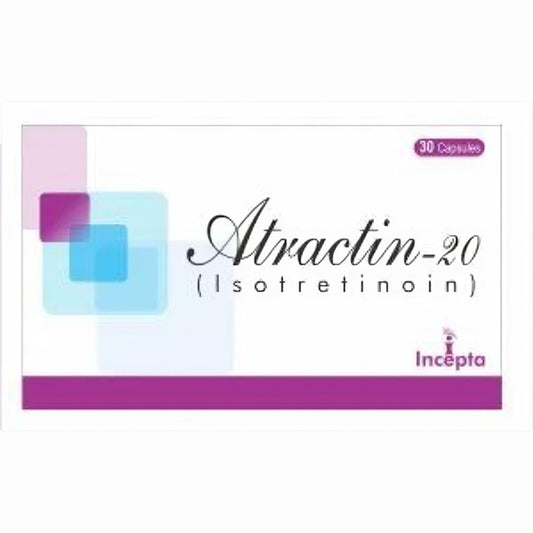 Atractin-20 (Isotretinoin) 20mg, 30 Ct - Genome Pharma