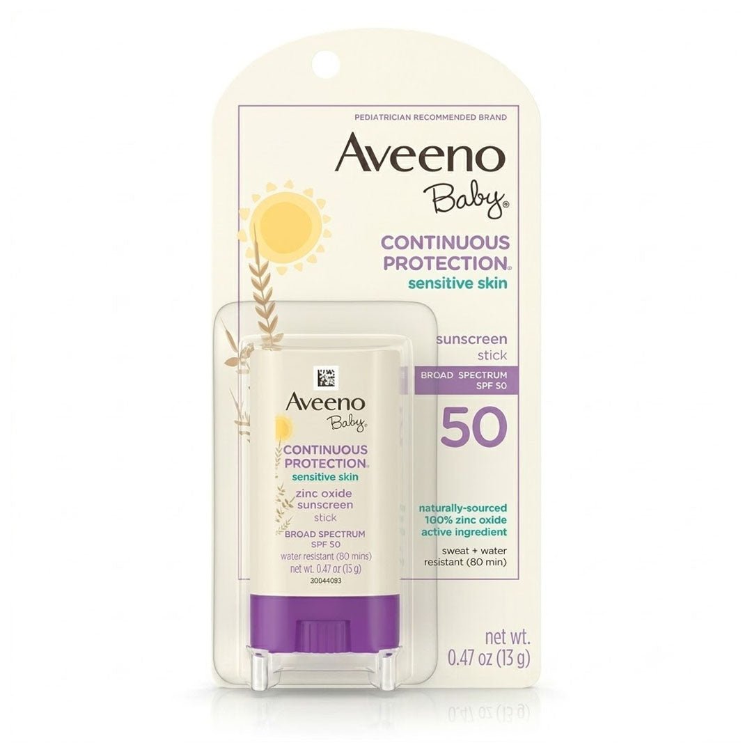 Aveeno Baby Continuous Protection Stick For Sensitive Skin, 13g
