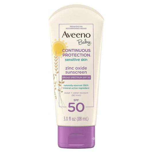 Aveeno Baby Continuous Protection Sunscreen For Sensitive Skin, 88 ml