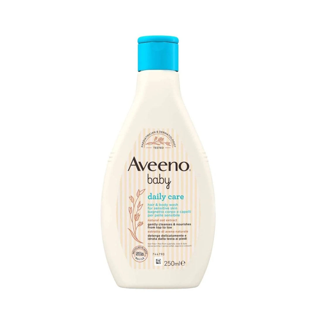 Aveeno Baby Daily Care Hair & Body Wash for Sensitive Skin, 250 ml