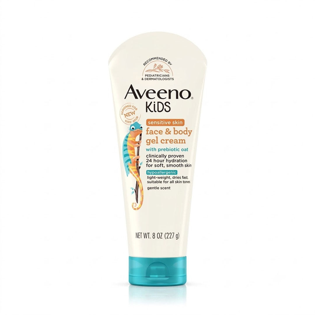 Aveeno Kids Face & Body Gel Cream For Sensitive Skin, 227g