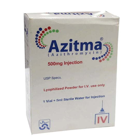 Azitma (Azithromycin) 500mg Injection, 1 Ct - Sami Pharma