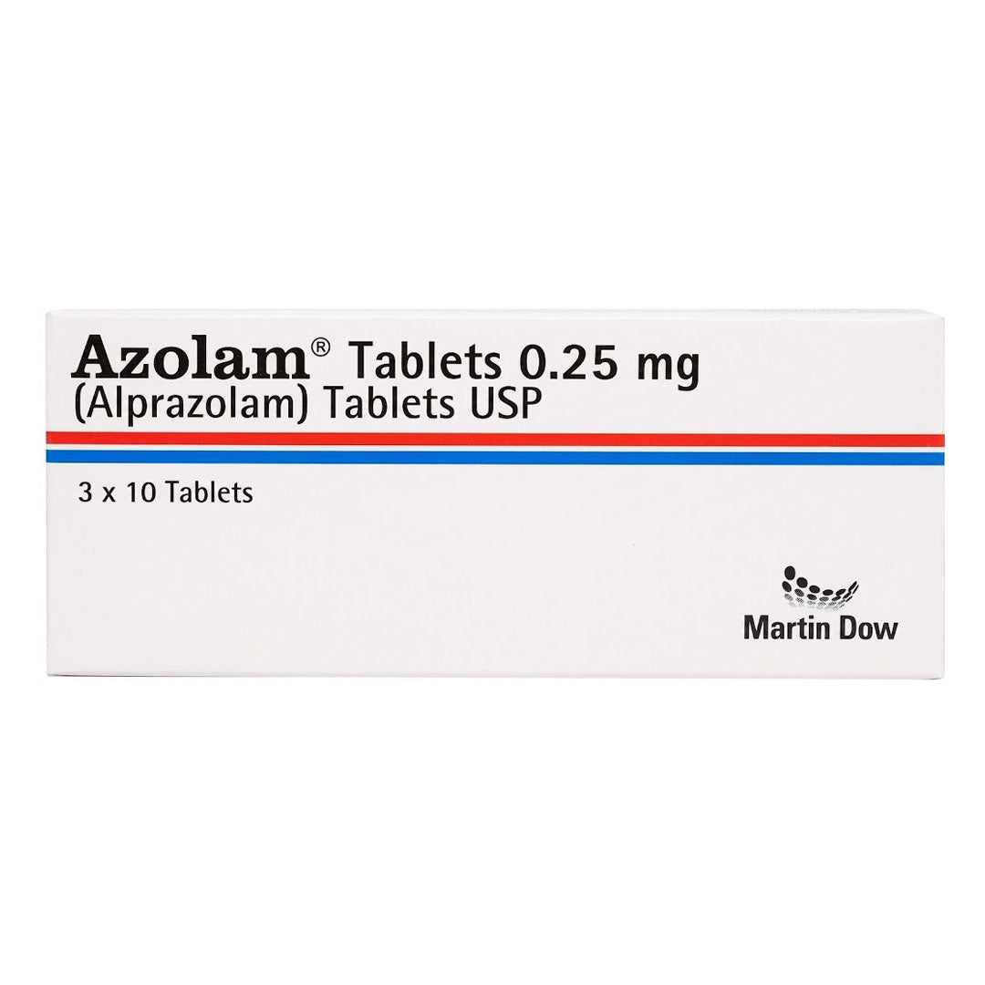 Azolam (Alprazolam) 0.25 mg, 30 Ct - Martin Dow
