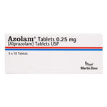Azolam (Alprazolam) 0.25 mg, 30 Ct - Martin Dow