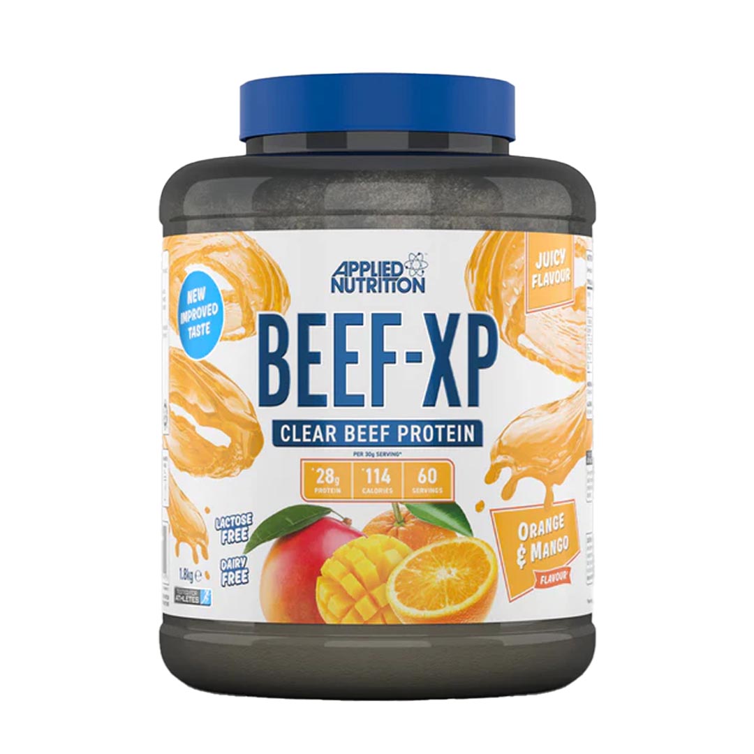 BEEF-XP Clear Beef Protein Isolate_Orange_Mango_1.8kg-Applied Nutrition
