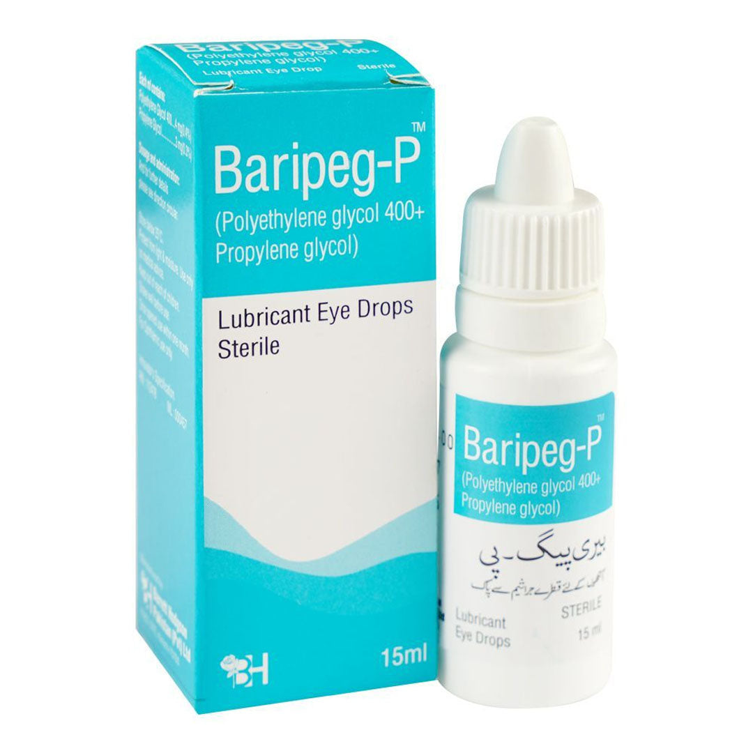 Barrett Hodgson Baripeg-P (Polyethylene 400+Propylene) Eye Drops, 15 ml