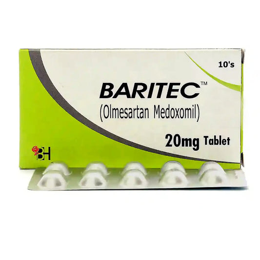 Baritec (Olmesartan) 20mg, 10 Ct - Barrett Hodgson