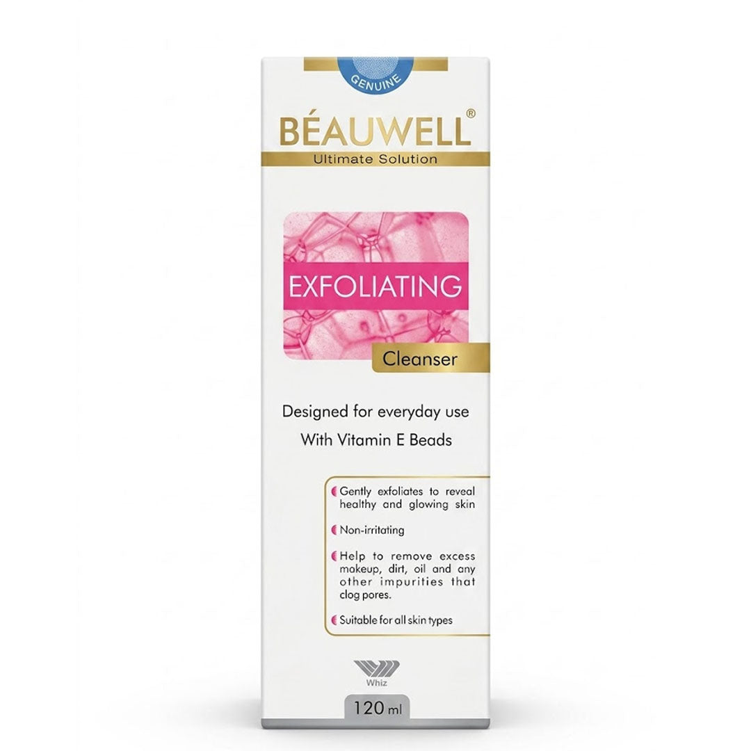Beauwell Ultimate Solution Exfoliating Cleanser With Vitamin E Beads, 120 ml - Whiz