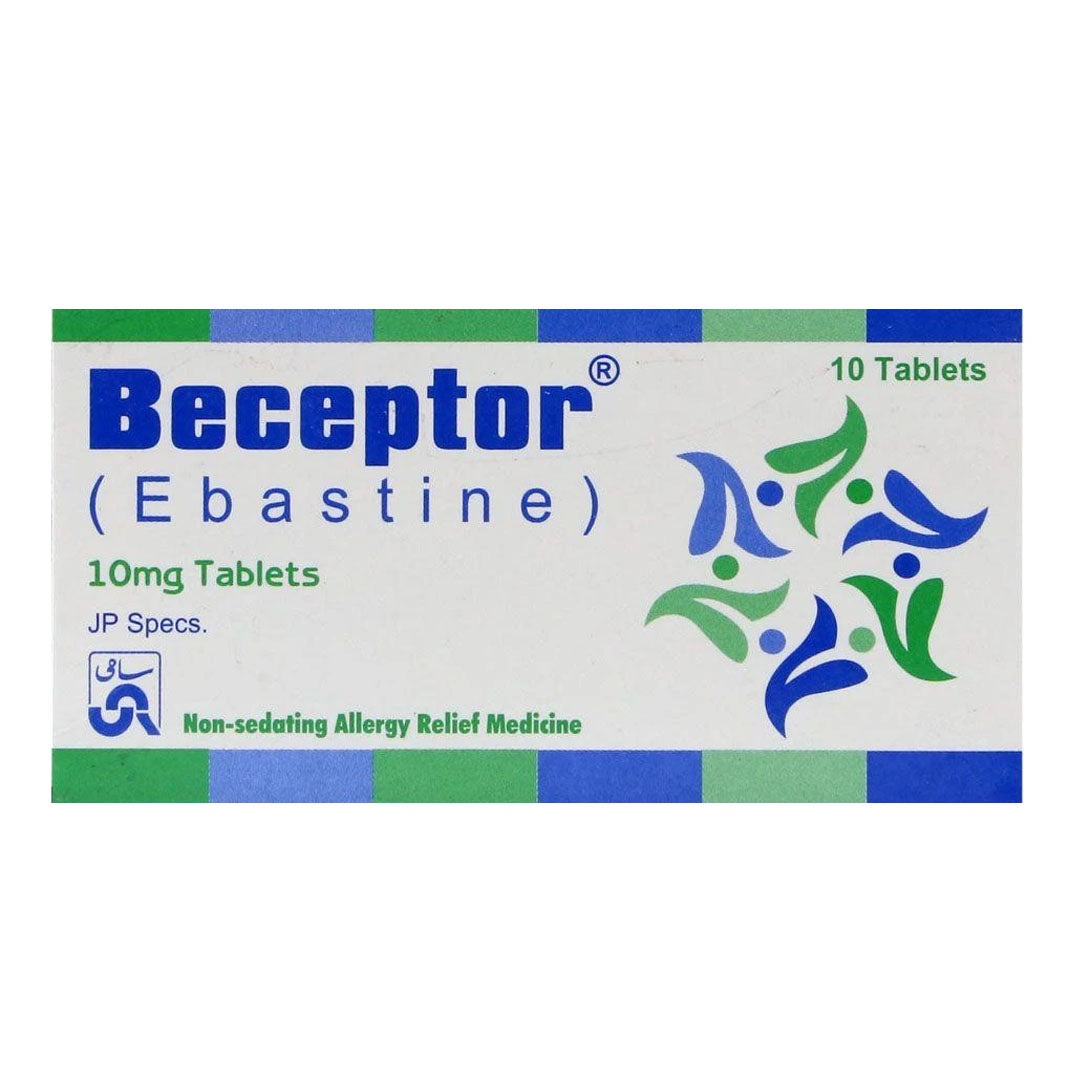 Beceptor (Ebastine) 10mg, 10 Ct - Sami Pharma