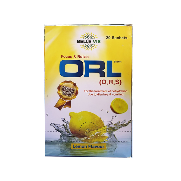 Belle Vie ORL (O.R.S) Lemon Sachet, 20 Ct