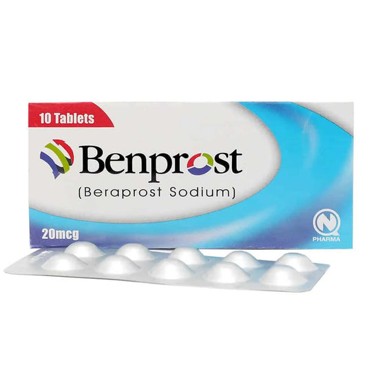Benprost (Beraprost Sodium) 20 mcg, 10 Ct - Nabiqasim