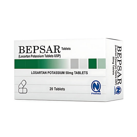 Bepsar (Losartan Potassium) 50 mg, 20 Ct - Nabiqasim