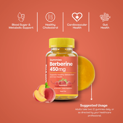 Gumvits Berberine 450mg Gummies, 60 Ct