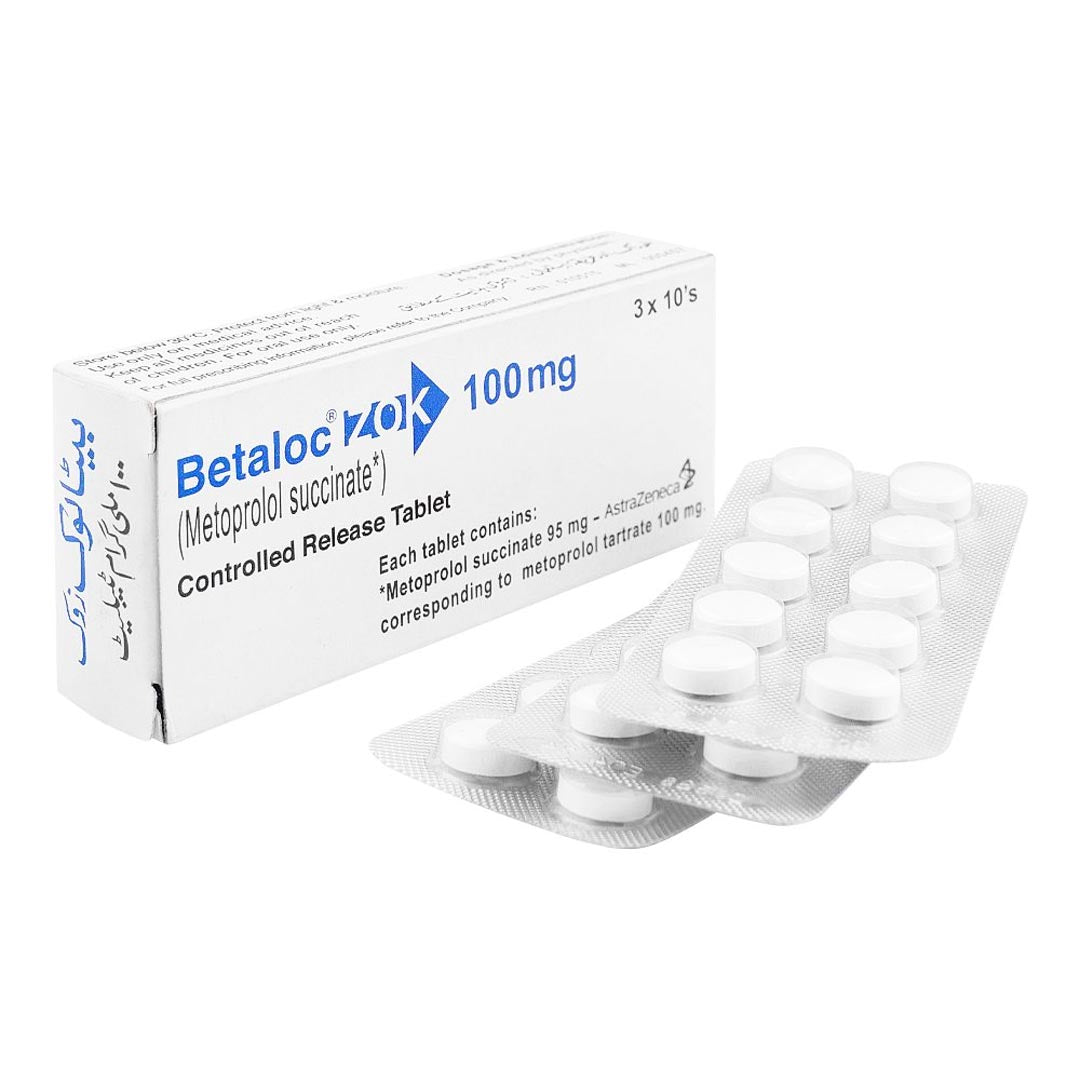 Betalock Zok 100mg Tablets, 30 Ct - Barrett Hodgson