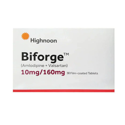 Biforge (Amlodipine/Valsartan) 10mg/160mg, 30 Ct - Highnoon