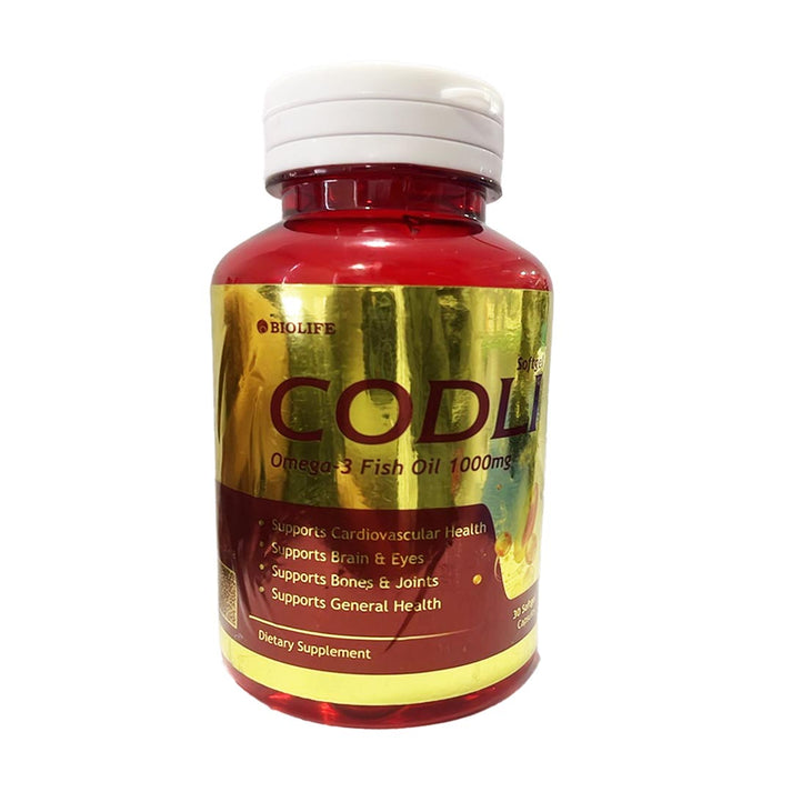 Buy Bio Life Codli Omega-3 Fish Oil 1000mg, 30 Ct online in Pakistan ...
