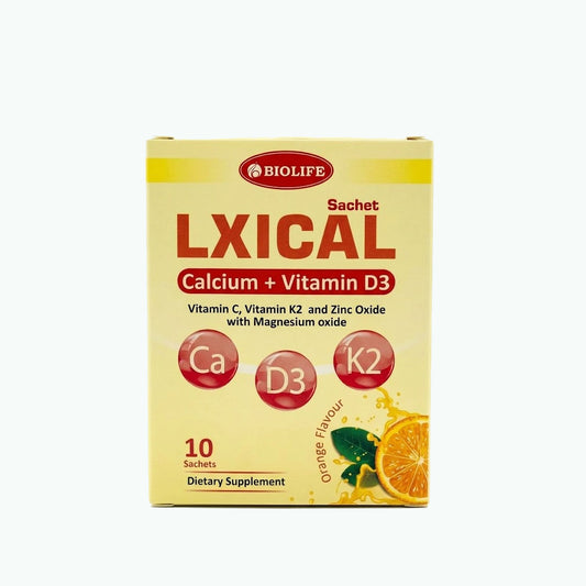 Bio Life Lxical (Calcium + Vitamin D3) Sachets, 10 Ct