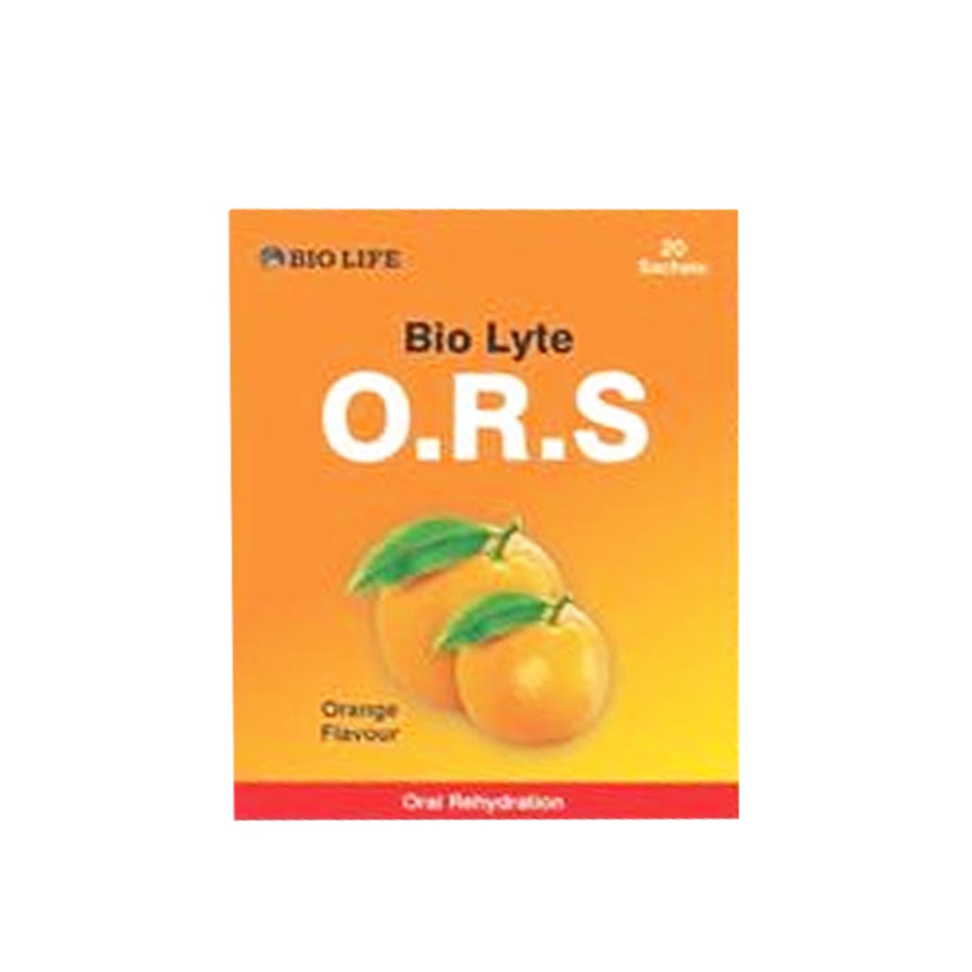 Bio Lyte O.R.S. Orange Sachet, 20 Ct - Bio Life