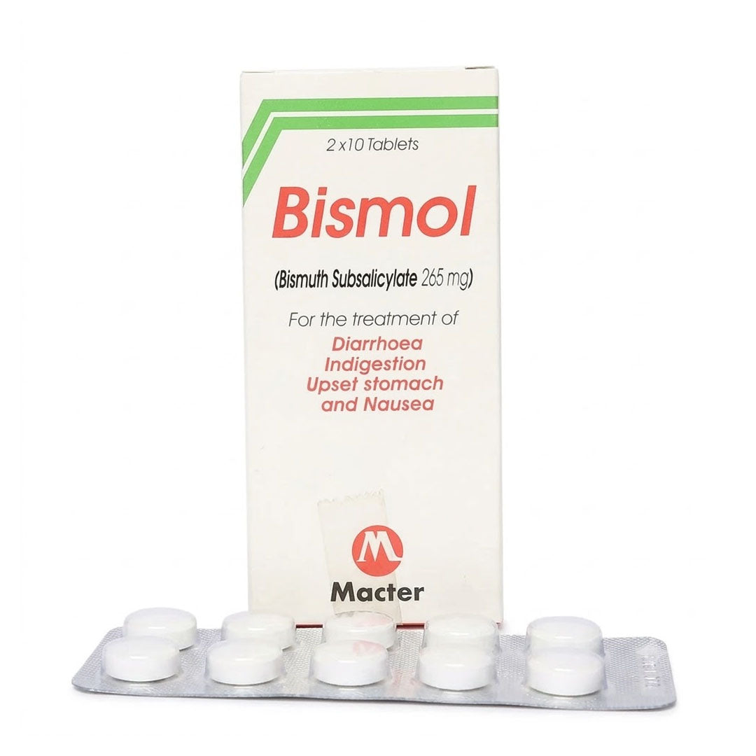 Bismol (Bismuth Subsalicylate) 265 mg, 20 Ct - Macter