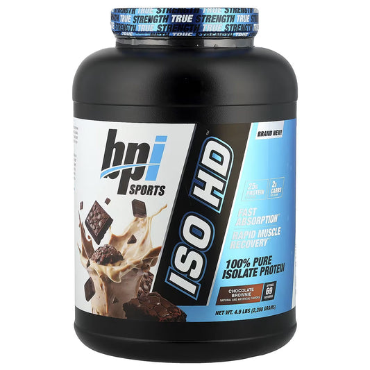 Bpi Sports ISO HD 100% Pure Isolate Protein (Chocolate Brownie), 4.9 Lbs