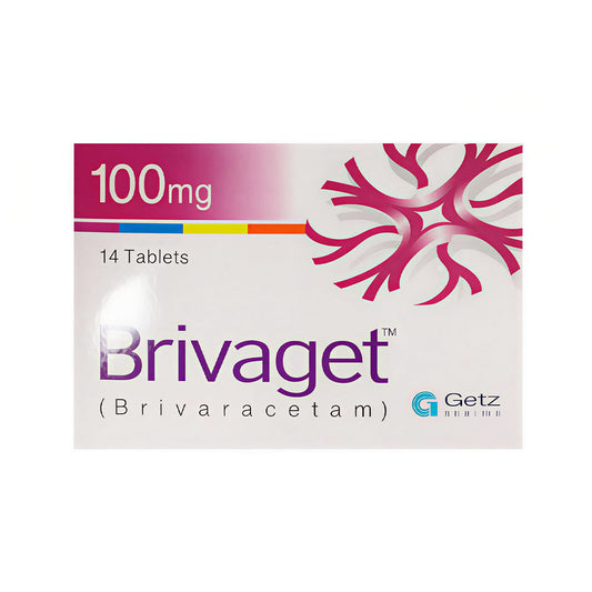 Brivaget (Brivaracetam) 100 mg, 14 Ct - Getz Pharma