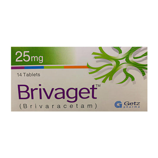 Brivaget (Brivaracetam) 25 mg, 14 Ct - Getz Pharma