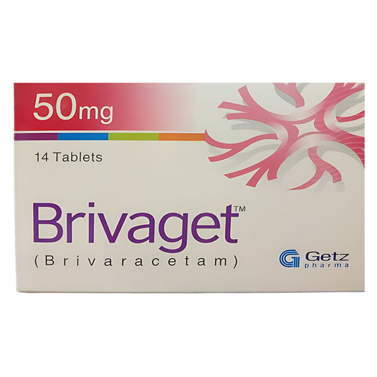 Brivaget (Brivaracetam) 50 mg, 14 Ct - Getz Pharma