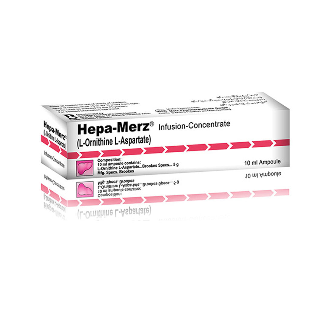Hepames Injection Hepa-Merz Infusion, 10ml by Brookes Pharma Online in Pakistan ...