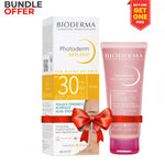 Bundle Offer - Buy Bioderma Photoderm AKN Mat SPF 30, 40ml And Get Bioderma Sensibio Gel Moussant, 45ml For Free
