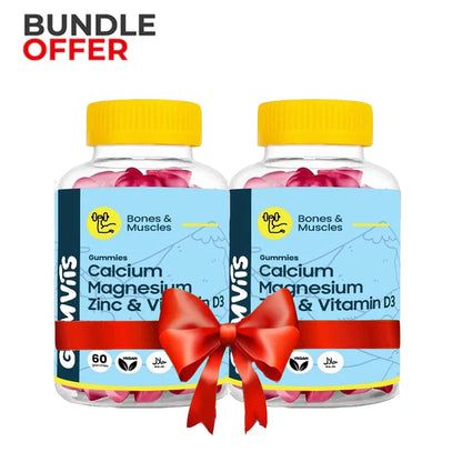 Gumvits Calcium Magnesium Zinc & Vitamin D3 Gummies, 60 Ct