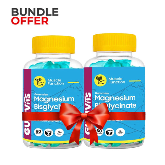 Gumvits Magnesium Bisglycinate (Magnesium Glycinate) 200mg Gummies, 60 Ct