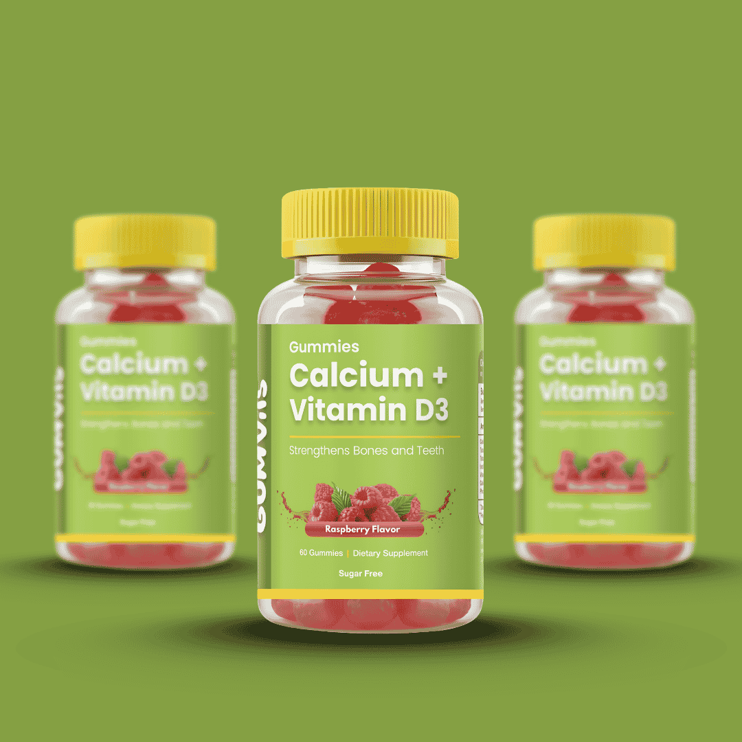 Gumvits Calcium & Vitamin D3 Gummies, 60 Ct
