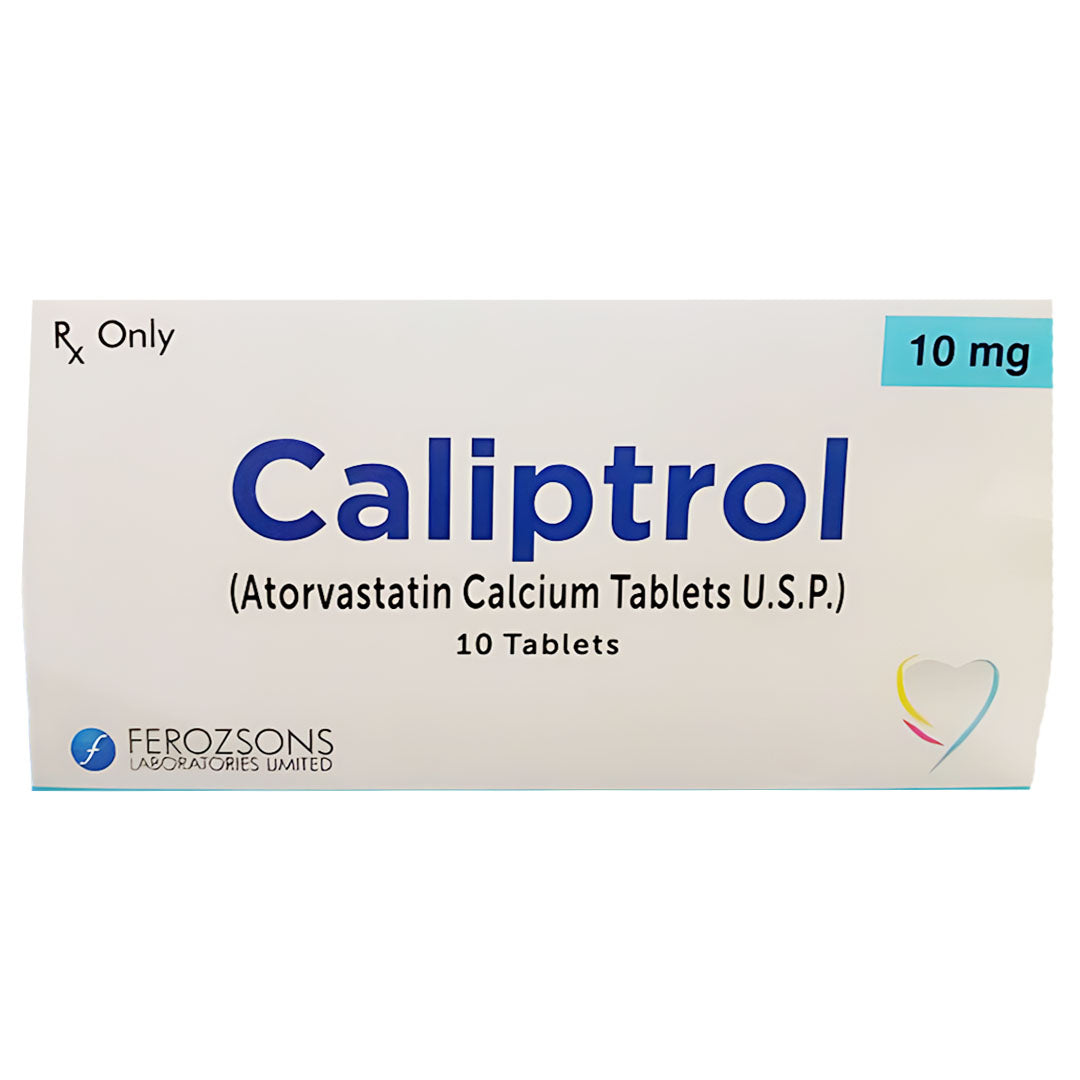 Caliptrol (Atorvastatin Calcium) 10mg, 10 Ct - Ferozsons