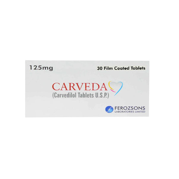 Carveda 12.5mg, 30 Ct - Ferozsons