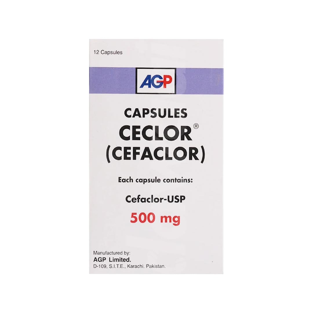 Ceclor Capsules 500mg, 12 Ct - AGP