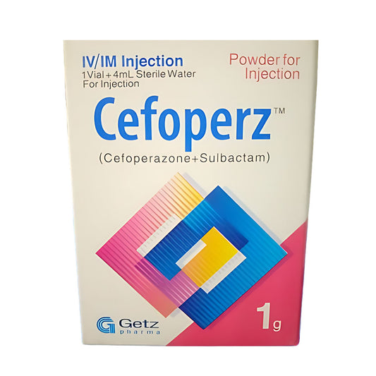 Cefoperz (Cefoperazone+Sulbactam) Powder For Injection, 1g - Getz Pharma