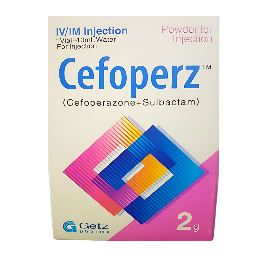 Cefoperz (Cefoperazone+Sulbactam) Powder For Injection, 2g by Getz ...
