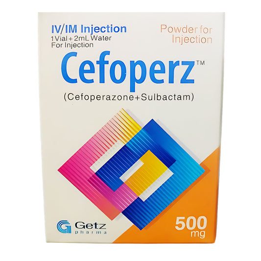 Cefoperz (Cefoperazone+Sulbactam) Powder For Injection, 500 mg - Getz Pharma