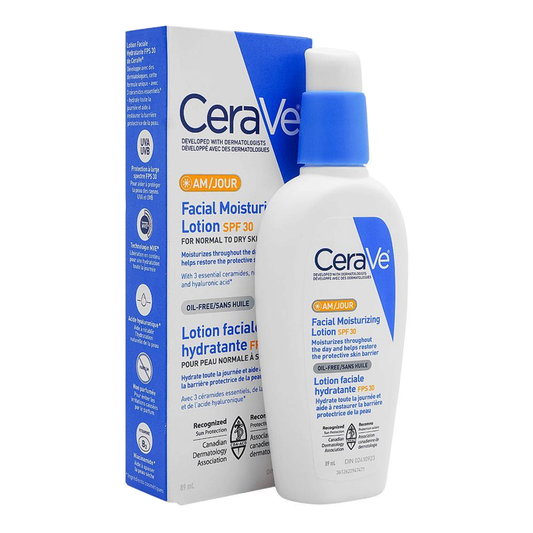 CeraVe AM (Day) Oil-Free Facial Moisturizing Lotion SPF 30, 89ml