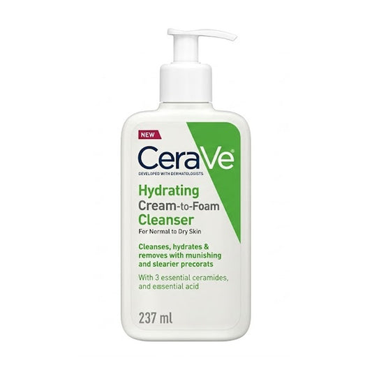CeraVe Hydrating Cream to Foam Cleanser, 237ml