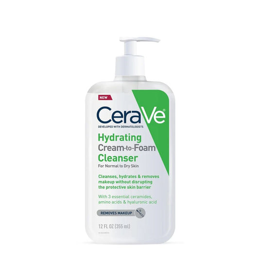 CeraVe Hydrating Cream to Foam Cleanser, 355 ml
