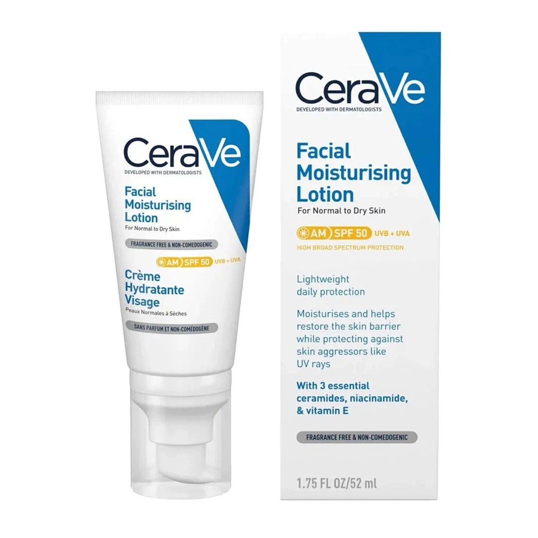 CeraVe AM Facial Moisturizing Lotion SPF 50, 52ml
