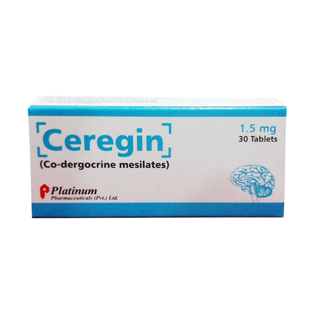 Ceregin (Co-dergocrine mesylates) 1.5mg, 30 Ct - Platinum Pharma