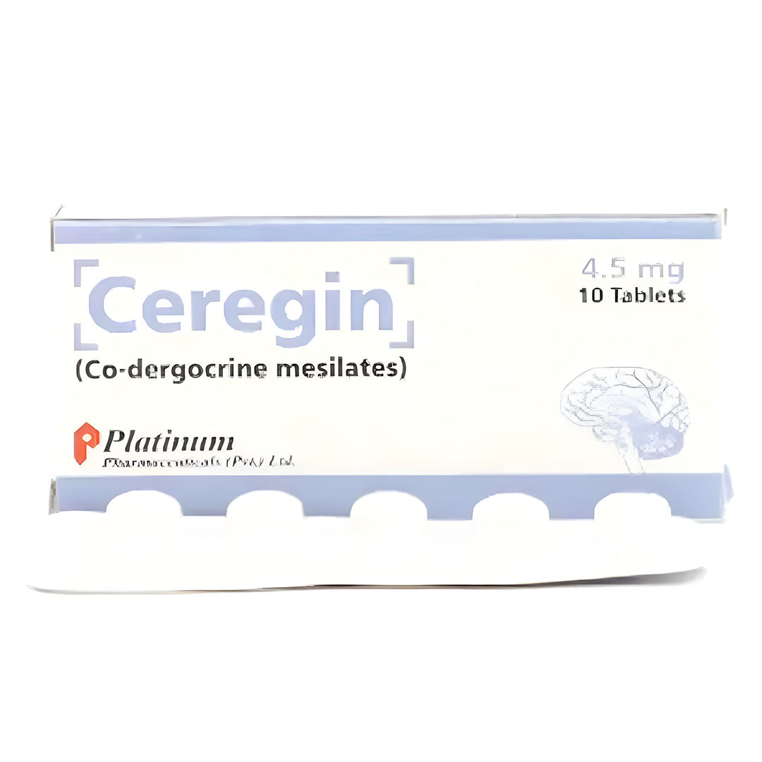 Ceregin (Co-dergocrine mesylates) 4.5mg, 10 Ct - Platinum Pharma