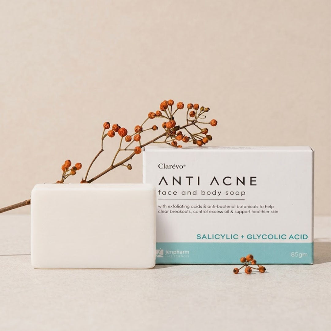 Clarevo Anti Acne Face & Body Soap, 85gm